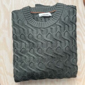 Icebreaker Men's Dark Green Wool Sweater
